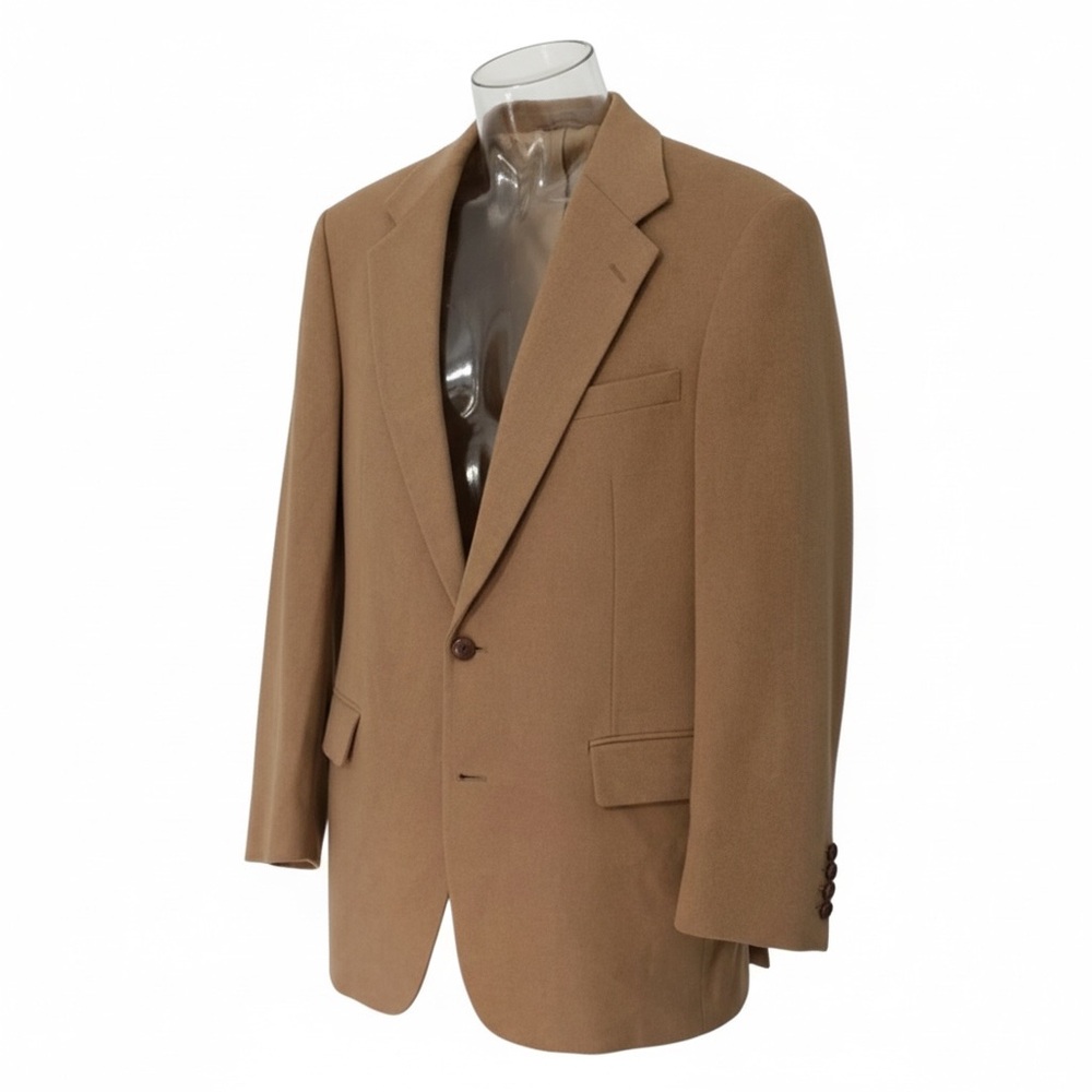 Vtg. POLO UNIVERSITY CLUB RALPH LAUREN Mens 100% Camel Hair Blazer Size 40 Long